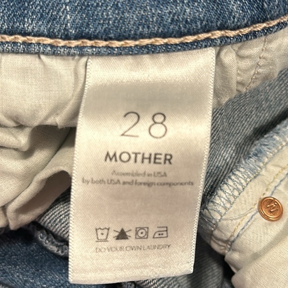 MOTHER High Waisted Rider Ankle in Kiss and Make Up Again Sz 28 - Picture 11 of 16